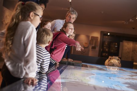 Students at a Museum