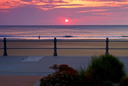 Sunset near the beach