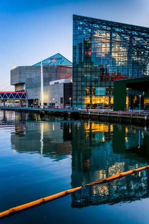 Maryland Science Center with waterfront view