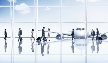 People walking in Airport 