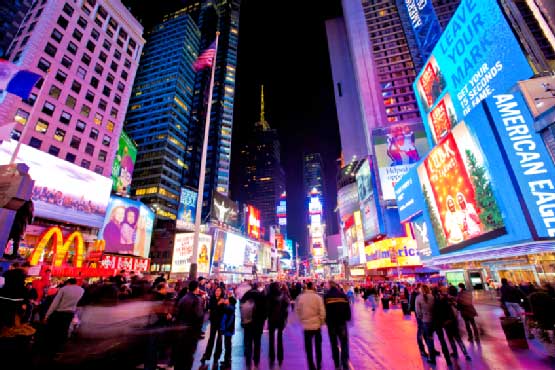 View of Times square, New York City