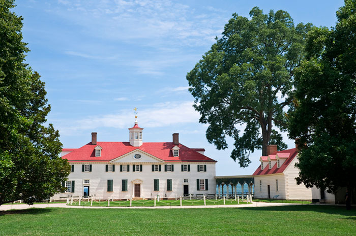 The home of former president of the USA George Washington