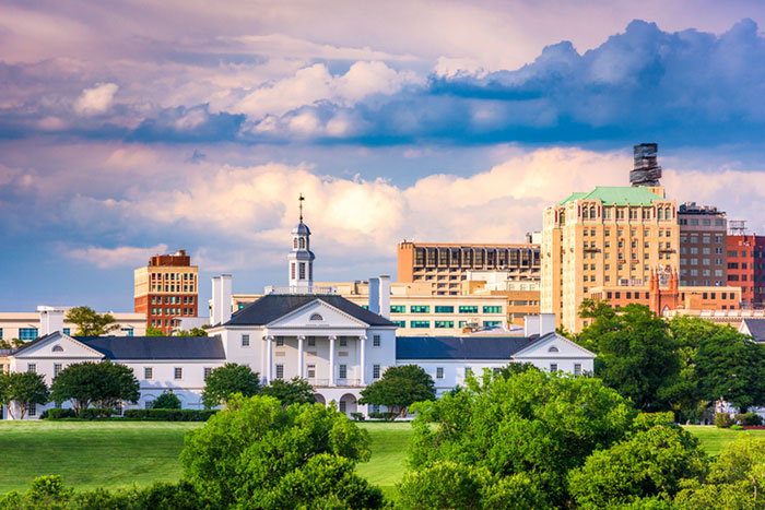 Richmond, Virginia, USA downtown cityscape.